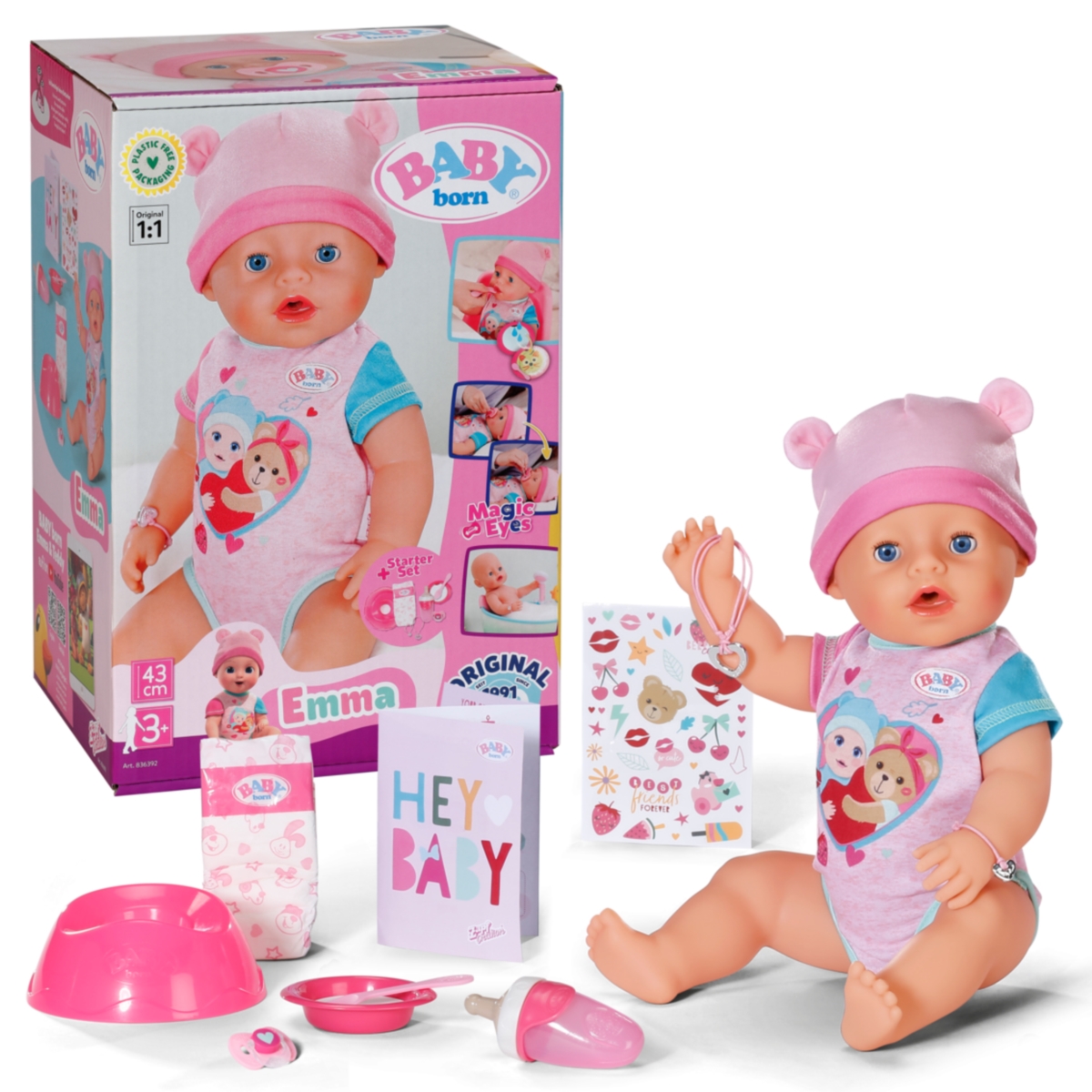 BABY BORN Emma bobas 43cm 834800