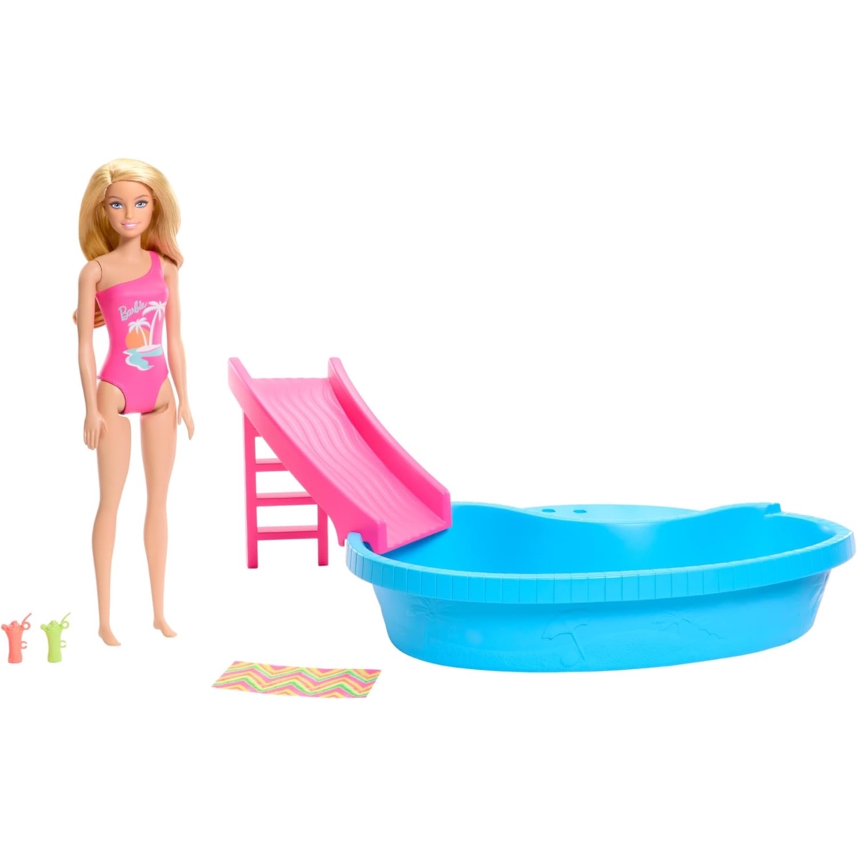 *****Barbie lalka z basenem+zjeżdżalnia HRJ74 /4