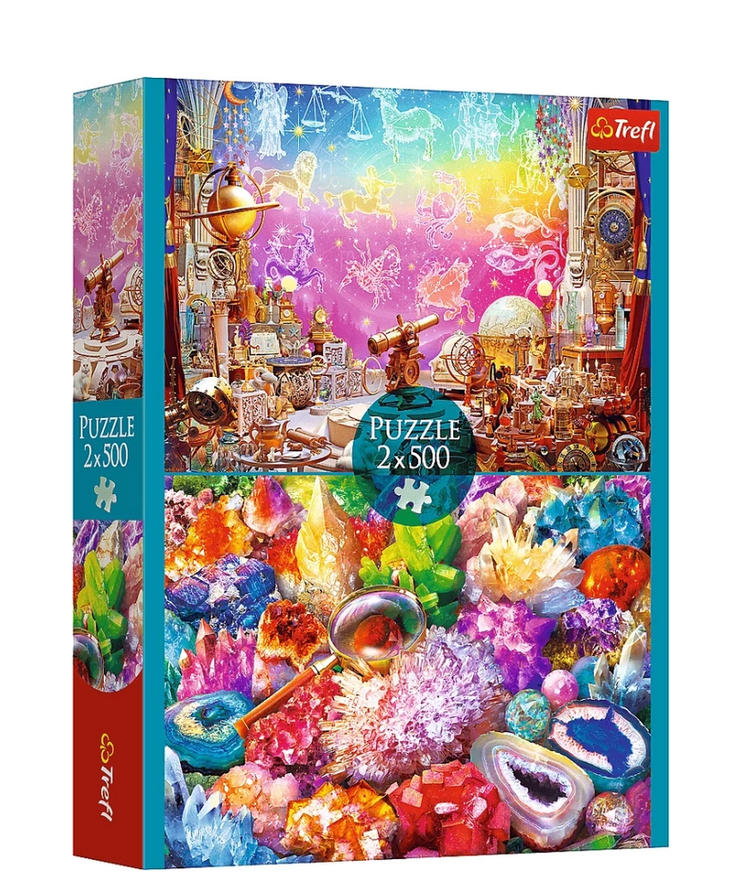 PUZZLE 2x500 Kosmos i kryształy 37499