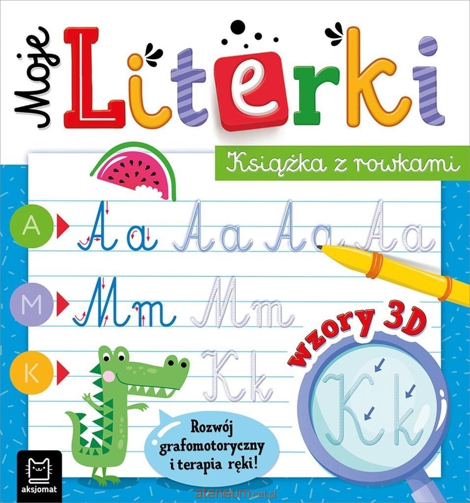 Moje literki Książka z rowkami wzory 3D 40768