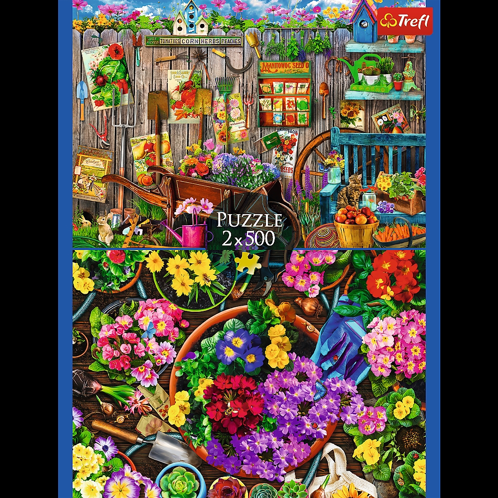PUZZLE 2x500 Prace w ogrodzie 37529