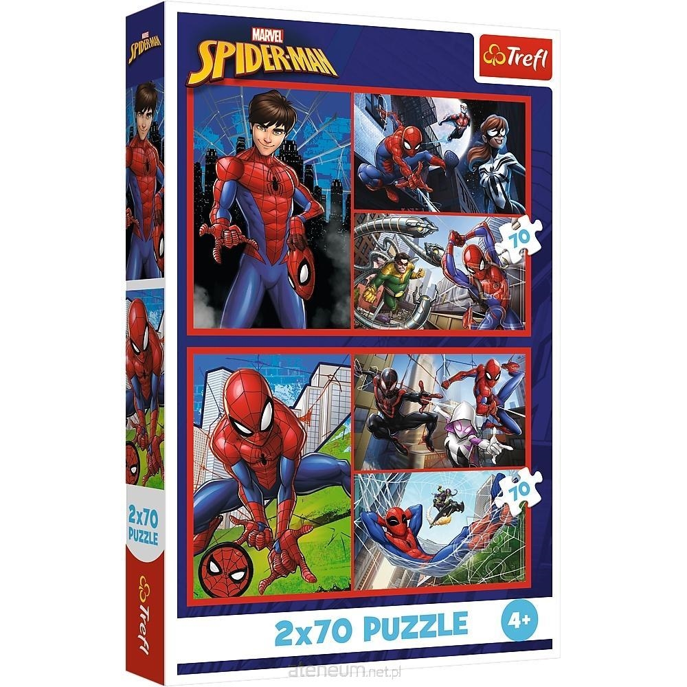 PUZZLE 2x70 Pajęcze historie / Marvel 34443
