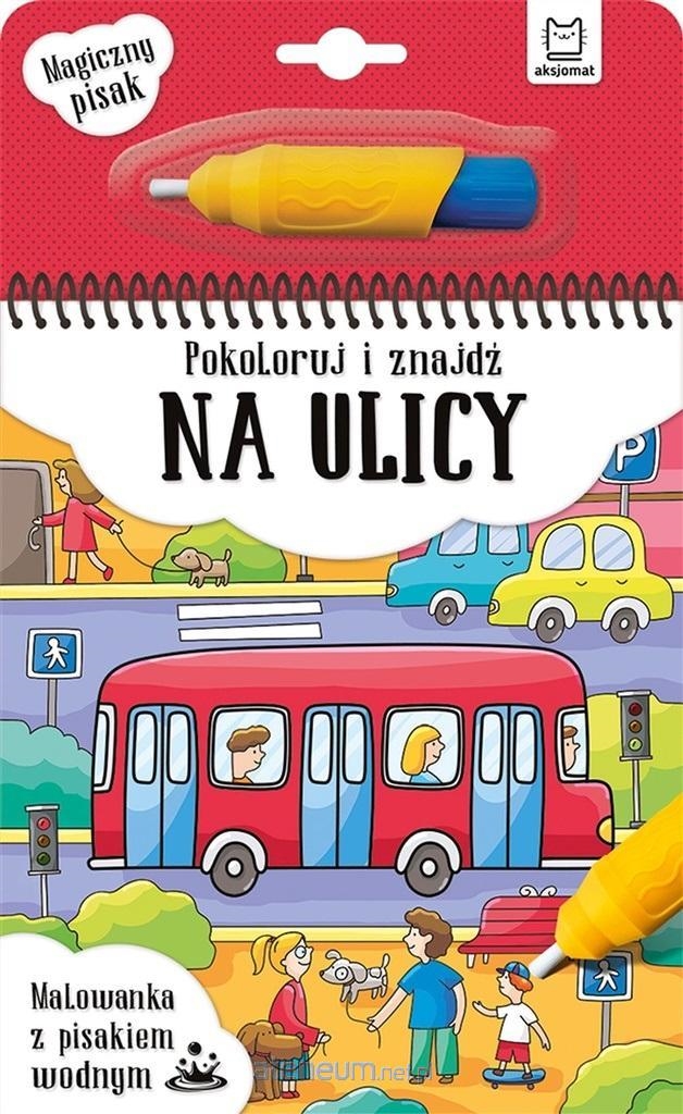 AKSJOMAT MALOWANKA Z PISAKIEM WODNYM NA ULICY