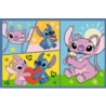PUZZLE 2x70 Ze Stitchem nie ma nudy 34444