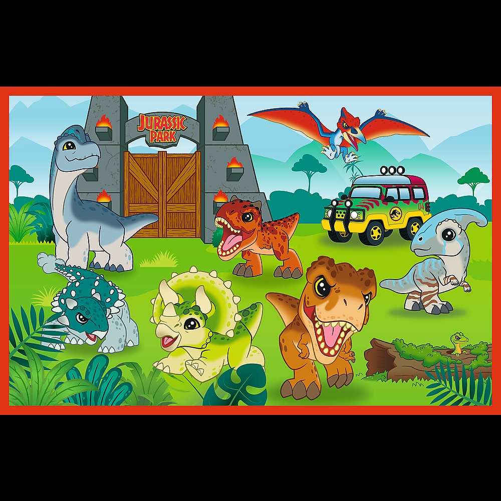 PUZZLE 2x24 Małe dinozaury / JurassicWorld 34437