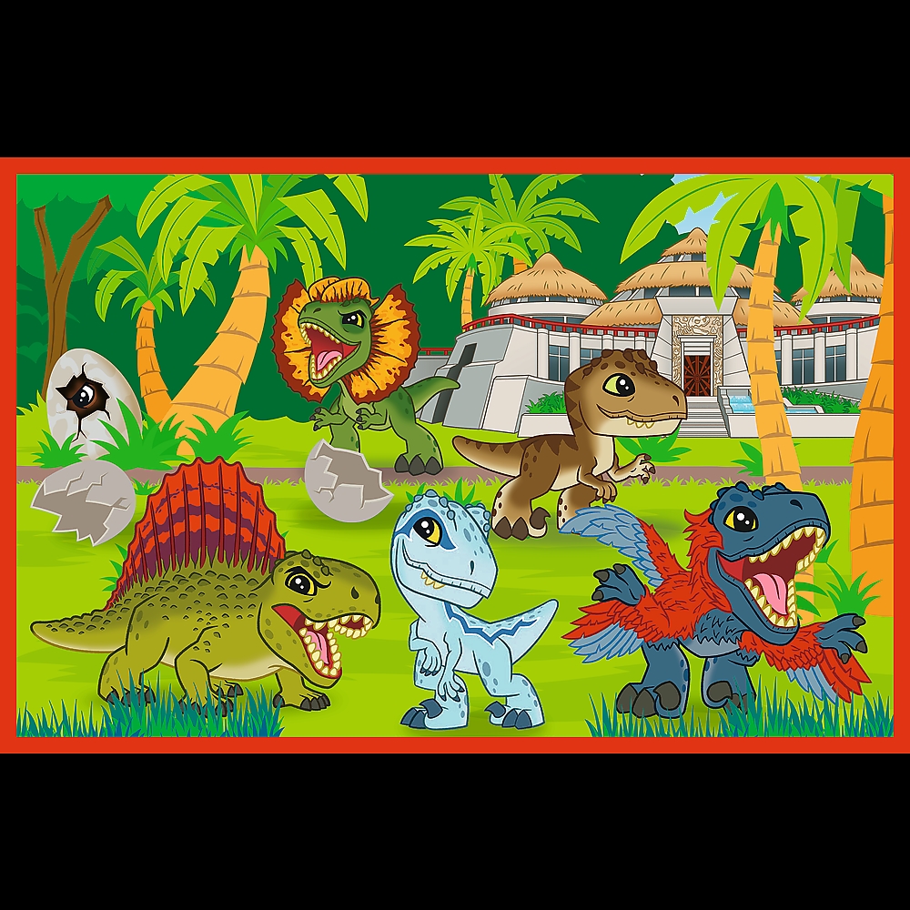 PUZZLE 2x24 Małe dinozaury / JurassicWorld 34437