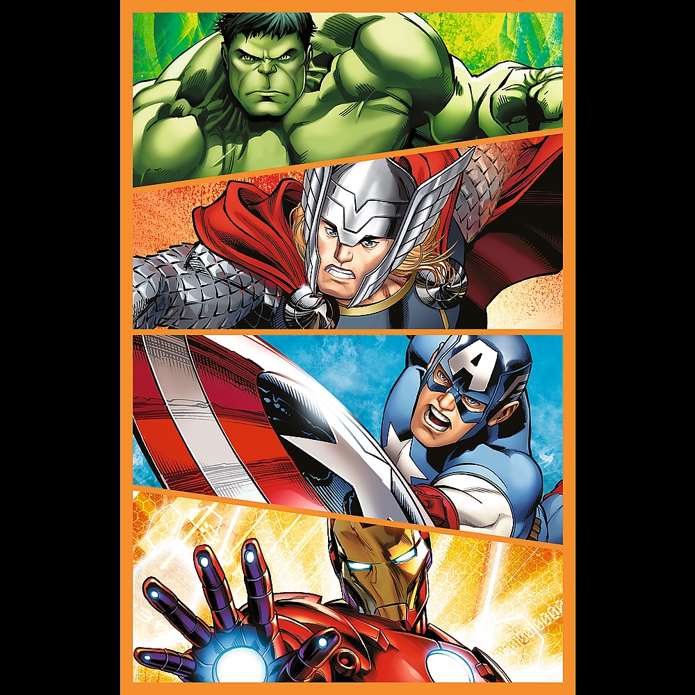 Puzzle - 3x80 - Dni pełne akcji - Disney Marvel Th
