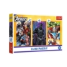Puzzle - 3x80 - Dni pełne akcji - Disney Marvel Th
