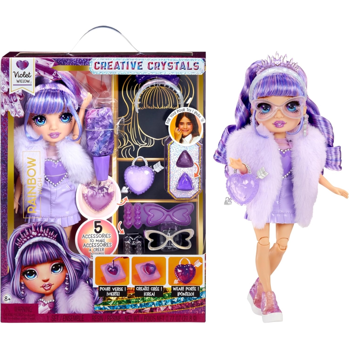 MGA Rainbow High CreatCryst.Fash.Violet 121404 /3
