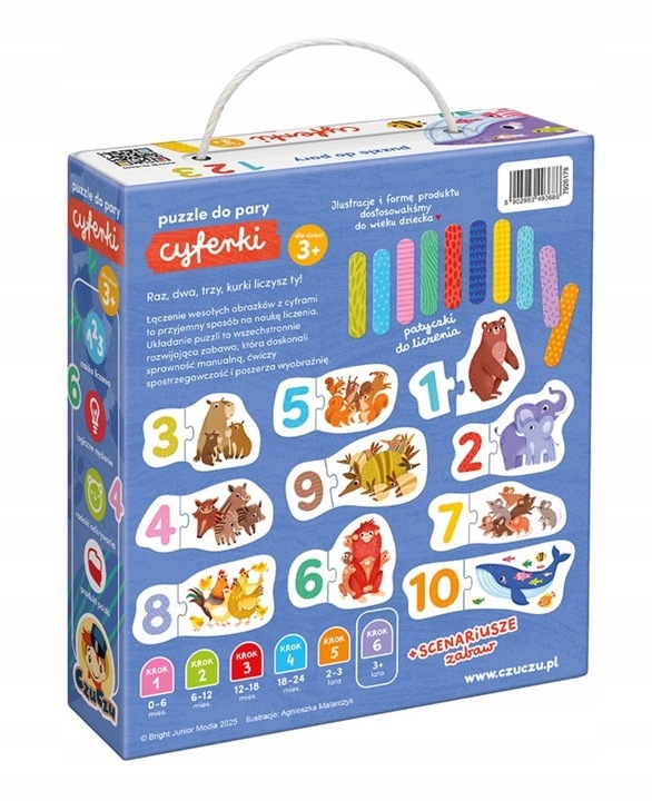 CzuCzu puzzle do pary cyferki 93686
