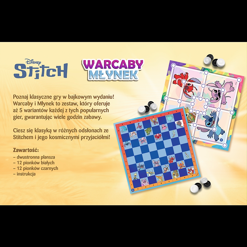 GRA Warcaby i Młynek Lilo_Stitch 02799