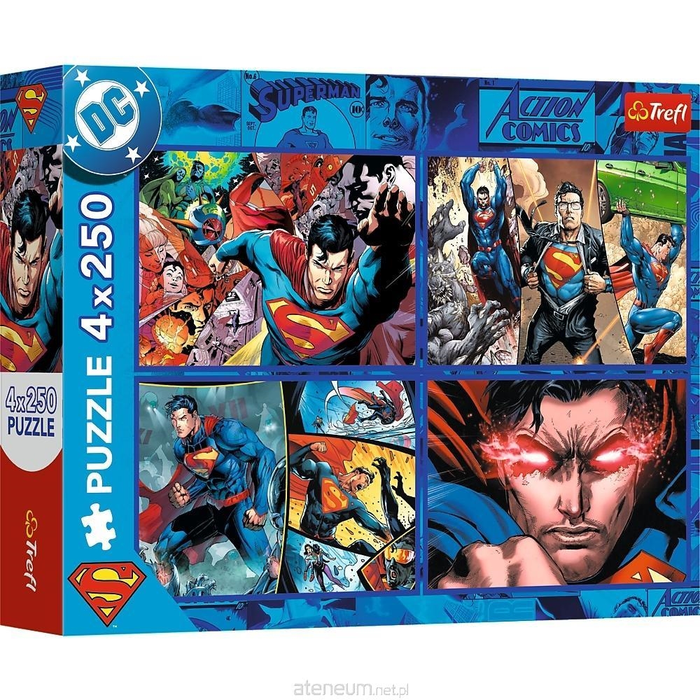 PUZZLE 4x250 Odwaga Supermana / Warner 13340