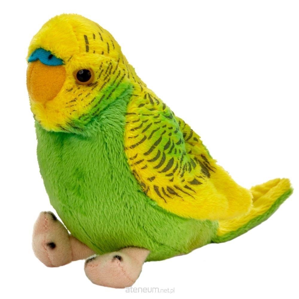 Papuga falista 13cm zielono-żółta 13728 17710