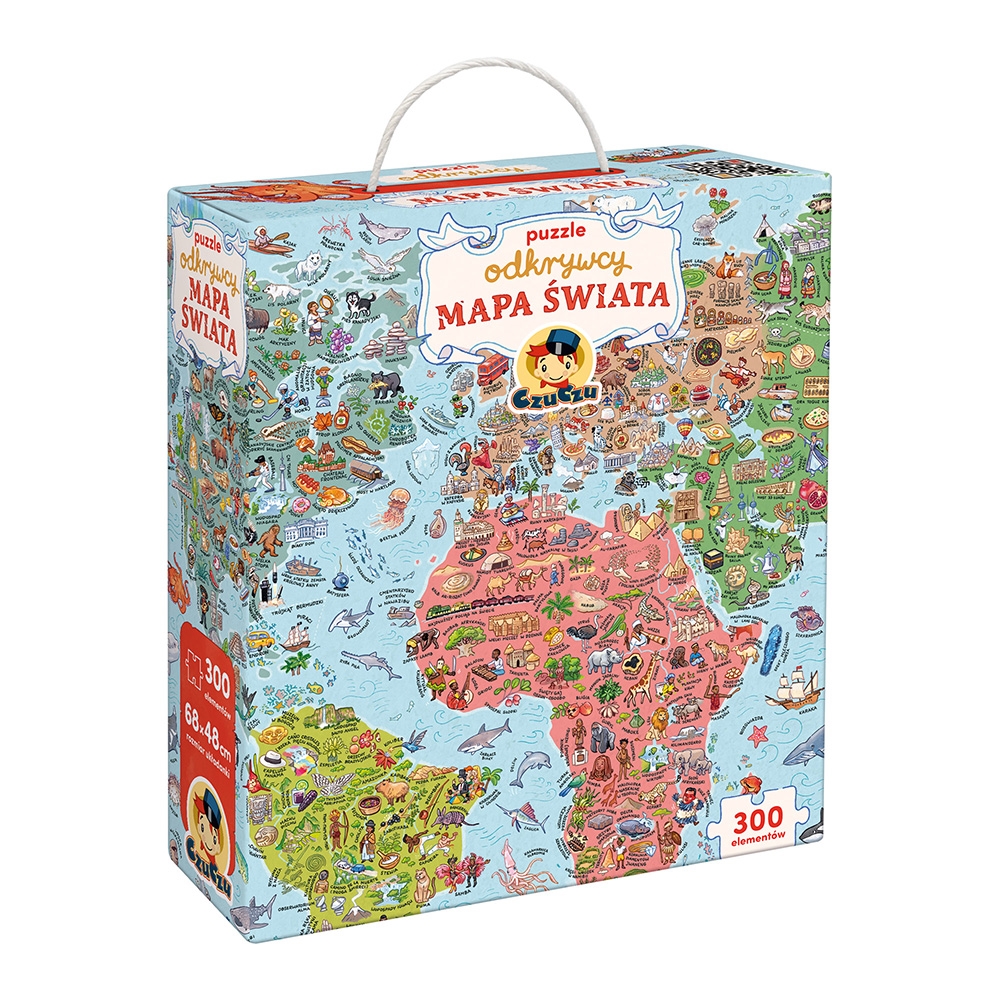 CzuCzu Puzzle odkrywcy Mapa Świata 7+ 93693