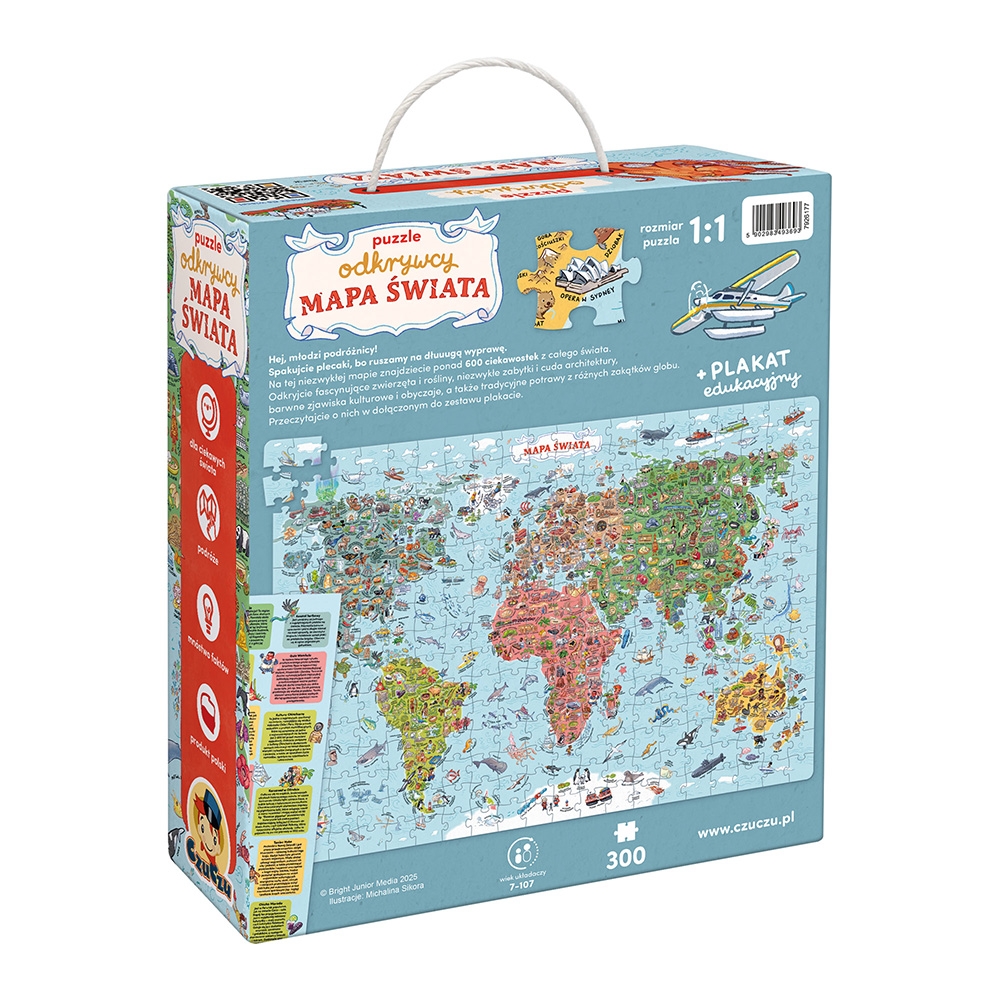 CzuCzu Puzzle odkrywcy Mapa Świata 7+ 93693