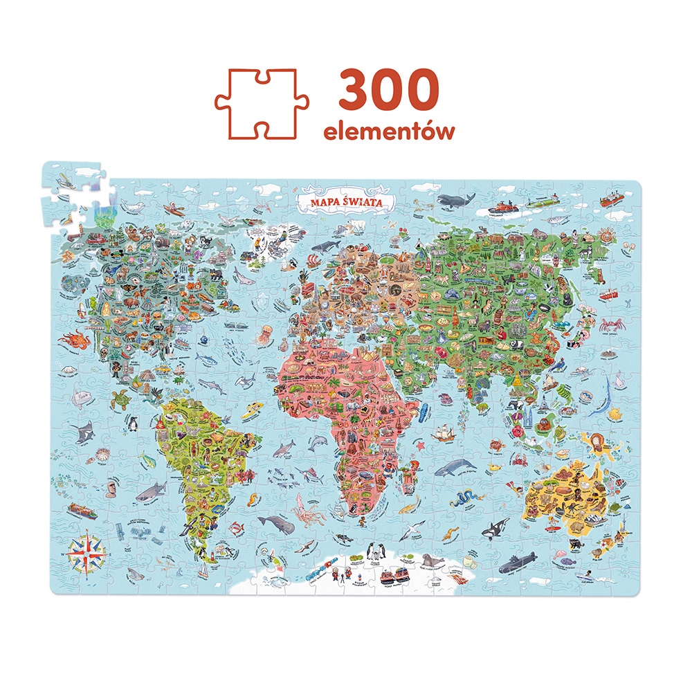 CzuCzu Puzzle odkrywcy Mapa Świata 7+ 93693