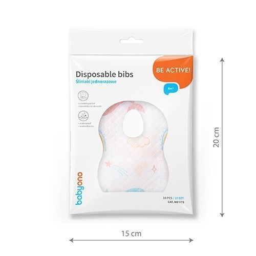 BABYONO ŚLINIAKI JEDNORAZOWE 878