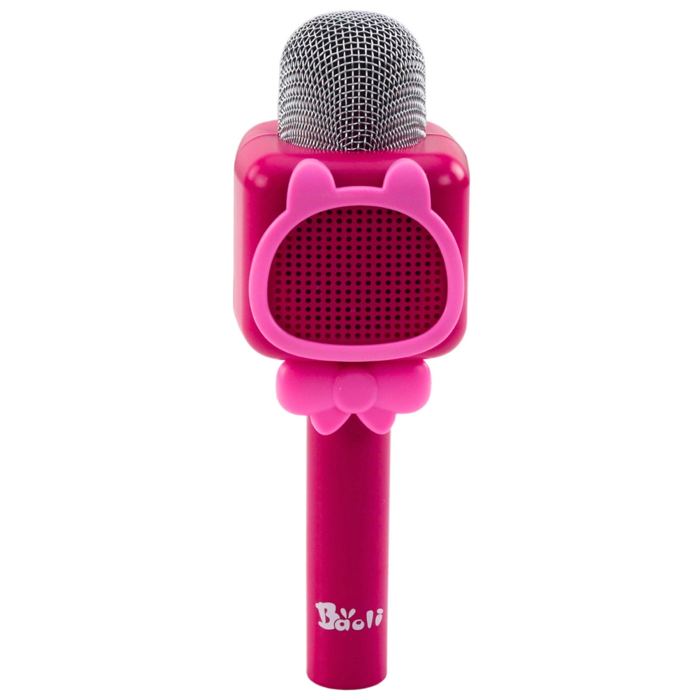 Mikrofon bezprzewodowy bluetooth różowy