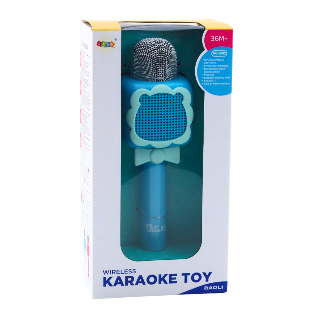 Mikrofon bezprzewodowy bluetooth niebieski