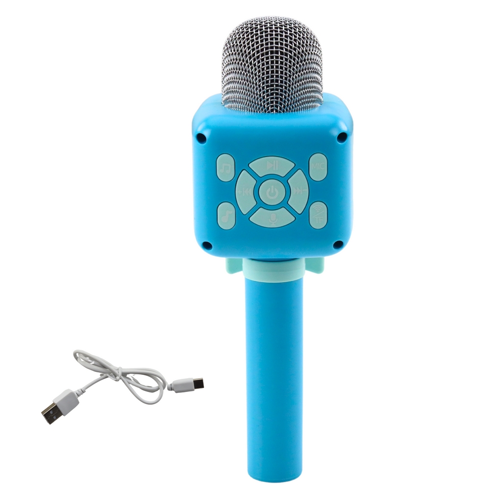 Mikrofon bezprzewodowy bluetooth niebieski