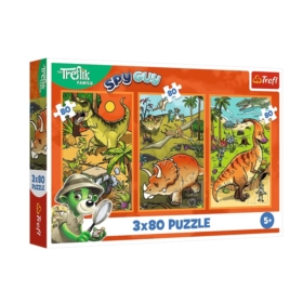 Puzzle 3x80 Zwyczaje Treflików 34888