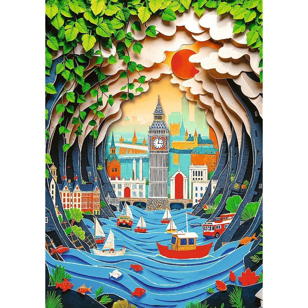 Puzzle 1000 Paper Art: Londyn 40043