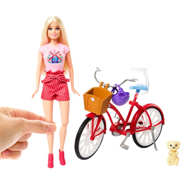 Barbie lalka Pink Passport na rowerze HWJ00 /3