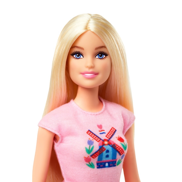 Barbie lalka Pink Passport na rowerze HWJ00 /3