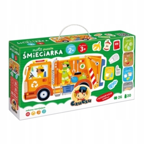 CzuCzu moto puzzle Śmieciarka 94010