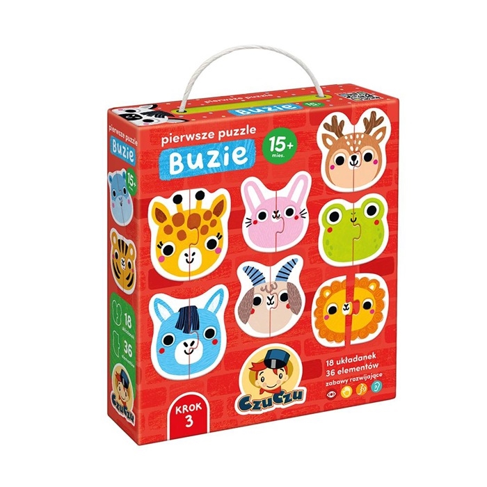 CzuCzu Pierwsze puzzle Buzie dla dzieci 15m+