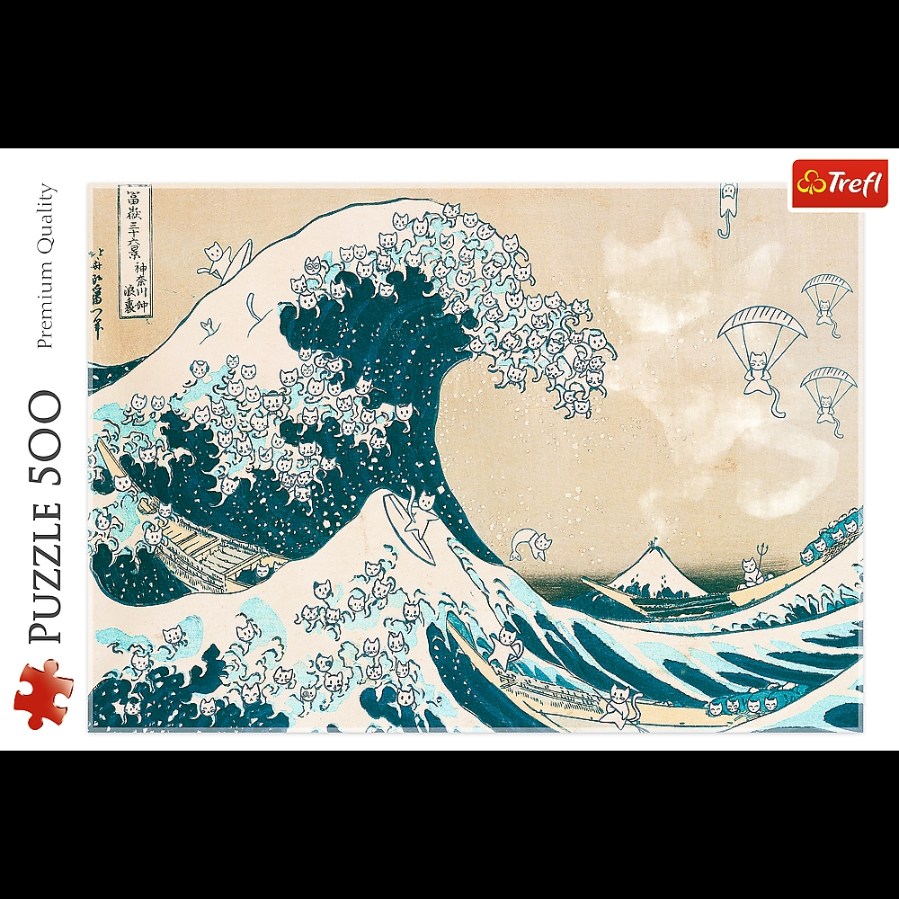 Puzzle 500 Wielka kocia fala 37537