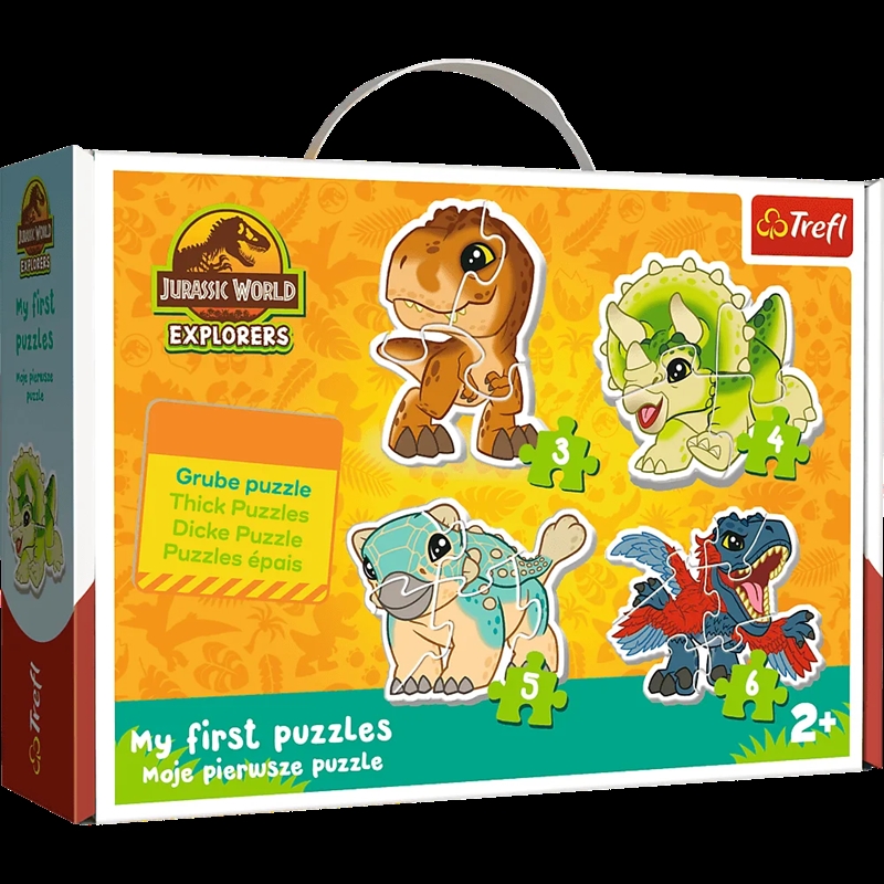 PUZZLE BABY CLASSIC Urocze dinozaury /JW 36138