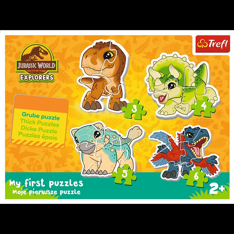 PUZZLE BABY CLASSIC Urocze dinozaury /JW 36138
