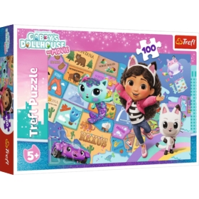 Puzzle 100 Przyjaźń w kocim domku 16515