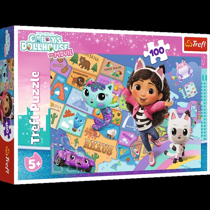 Puzzle 100 Przyjaźń w kocim domku 16515