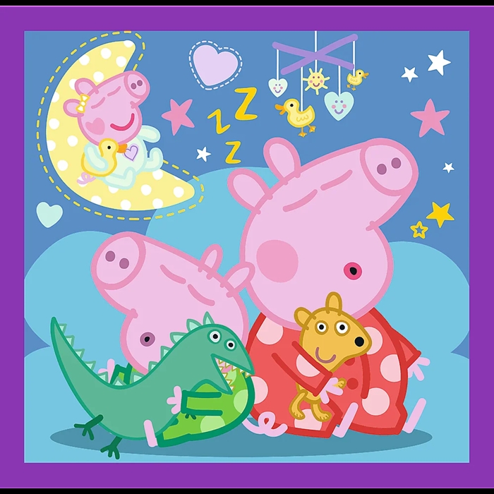 Puzzle 3w1 Zwyczaje świnki Peppy 34893
