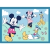 Puzzle 4w1 Zabawne zdarzenia Myszki Miki 34669