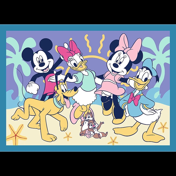 Puzzle 4w1 Zabawne zdarzenia Myszki Miki 34669