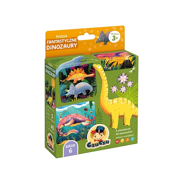 CzuCzu Puzzle Fantastyczne Dinozaury 3+