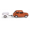 Fiat 126p + przyczepa Niewiadów Krótka brązowy