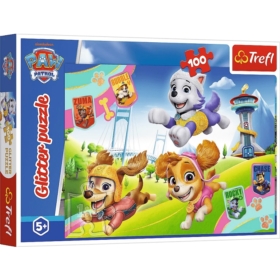 Puzzle 100 Glitter Błyszczące psiaki 14835