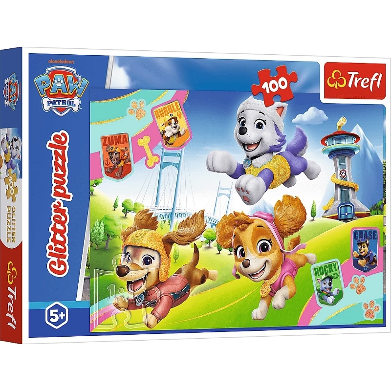 Puzzle 100 Glitter Błyszczące psiaki 14835