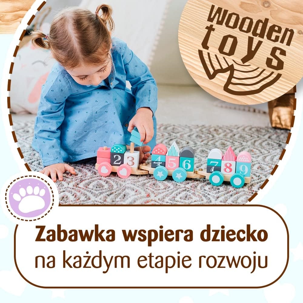 TREFL Zabawka drewn.Train Africa 61695