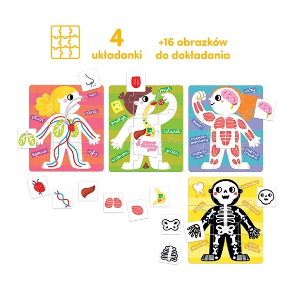 CzuCzu Puzzle Moje ciało 3+