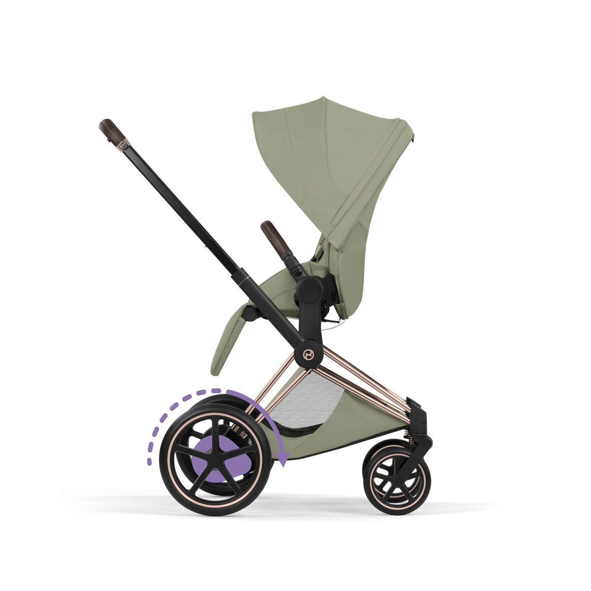 CYBEX E-PRIAM 5.0 STYLE SAGE GREEN ROSEGOLD 2W1