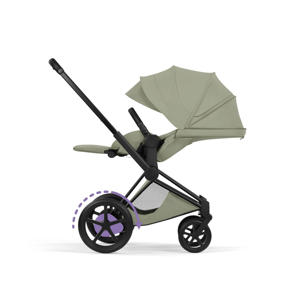 CYBEX E-PRIAM 5.0 STYLE SAGE GREEN MATT BLACK 2W1