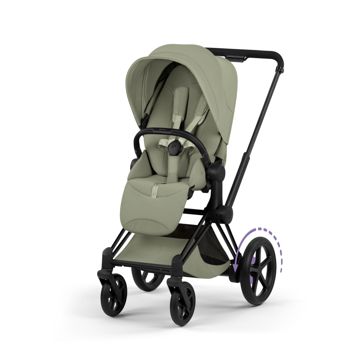 CYBEX E-PRIAM 5.0 STYLE SAGE GREEN MATT BLACK 2W1