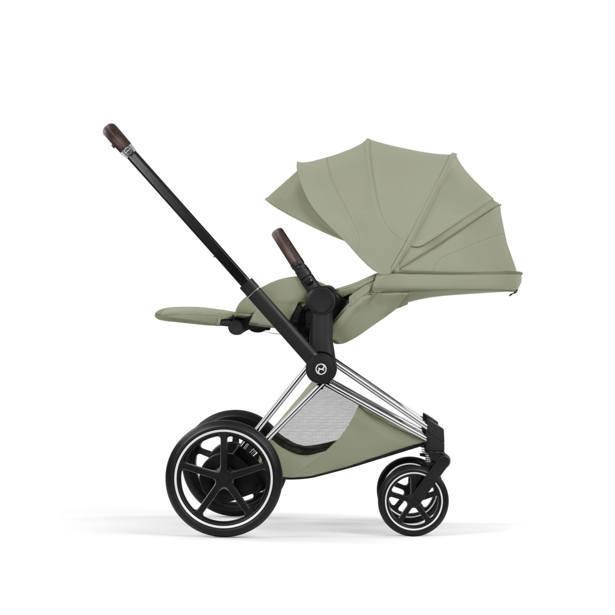 CYBEX E-PRIAM 5.0 STYLE SAGE GREEN CHROME B. 2W1