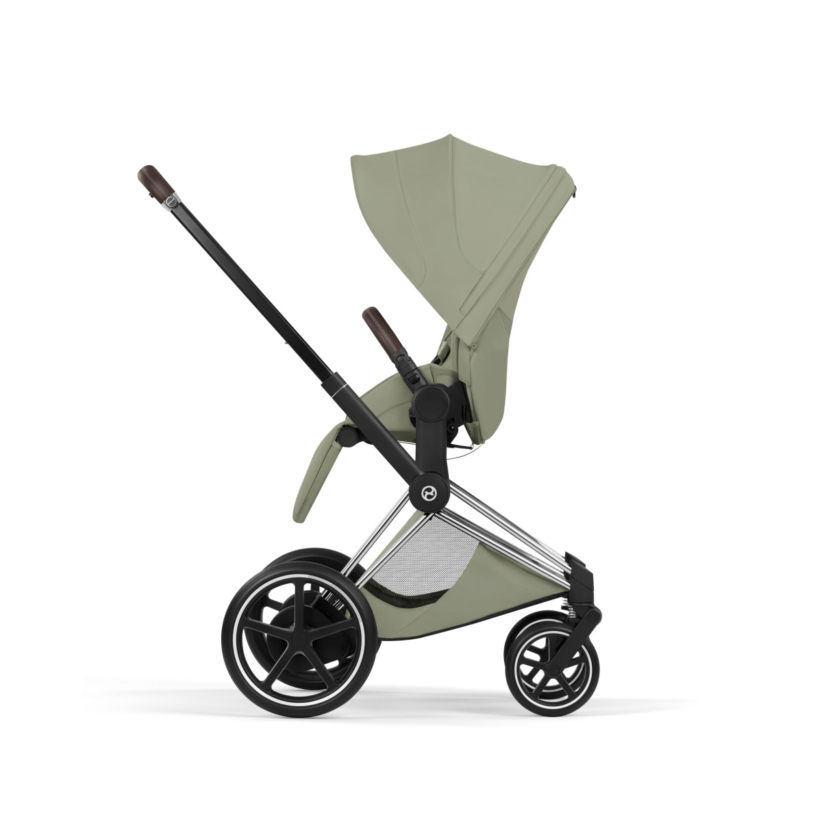 CYBEX E-PRIAM 5.0 STYLE SAGE GREEN CHROME B. 2W1