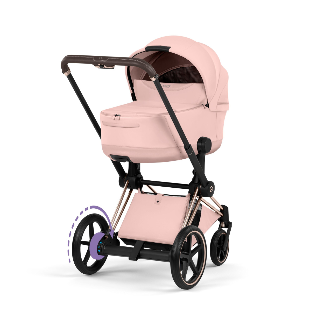 CYBEX E-PRIAM 5.0 STYLE PEACH PINK ROSEGOLD 2W1